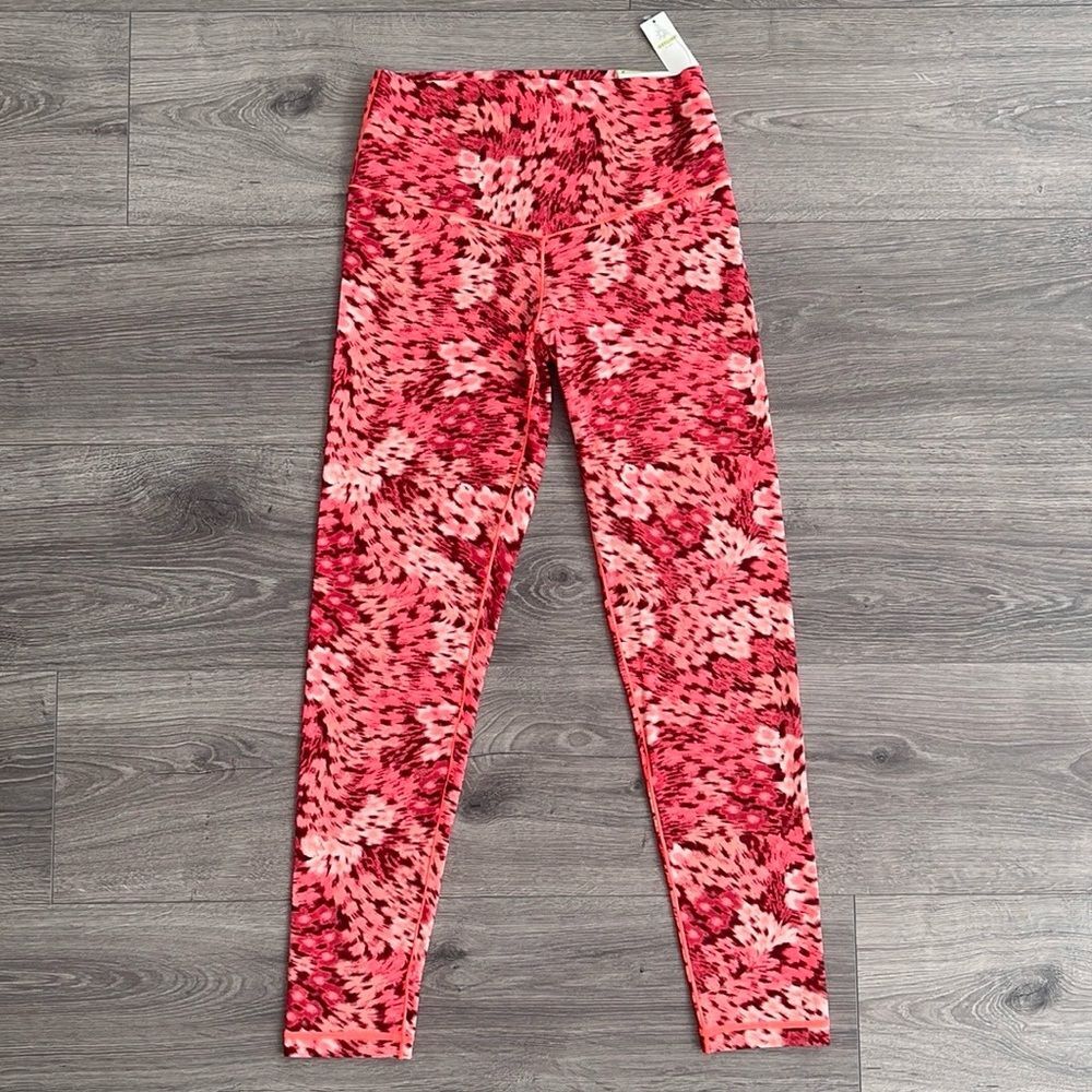 AERIE OFFLINE Real Me Xtra Hold Up! Legging Medium Pink Floral Boho Colorful Gym
